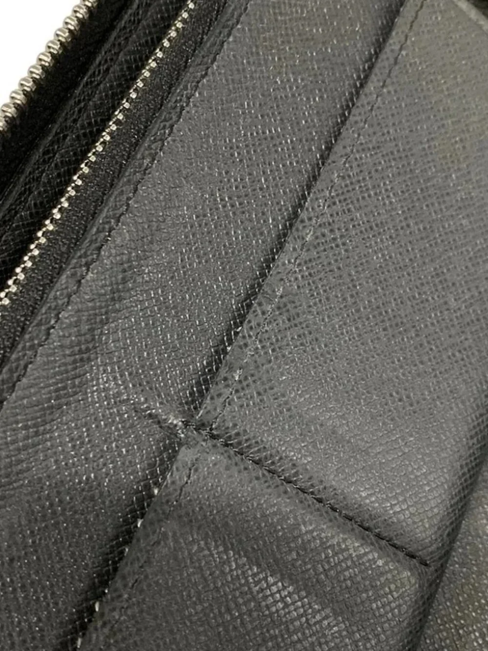 LOUIS VUITTON Zippy Wallet Vertical M32822 Ardoise Taiga Unclear Long Wallet